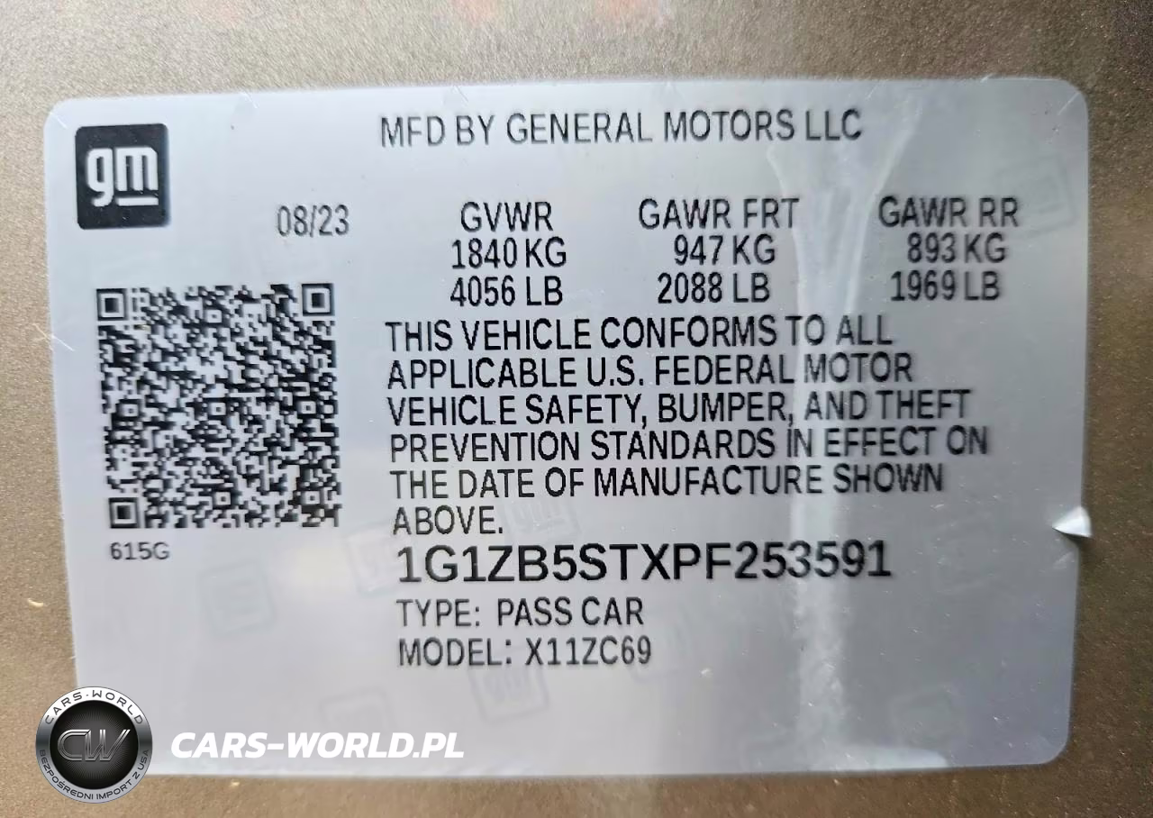 2023 Chevrolet Malibu Eco VIN:1G1ZB5STXPF253591 - 12