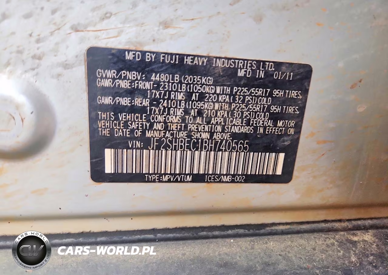 2011 Subaru Forester Limited VIN:JF2SHBEC1BH740565 - 13