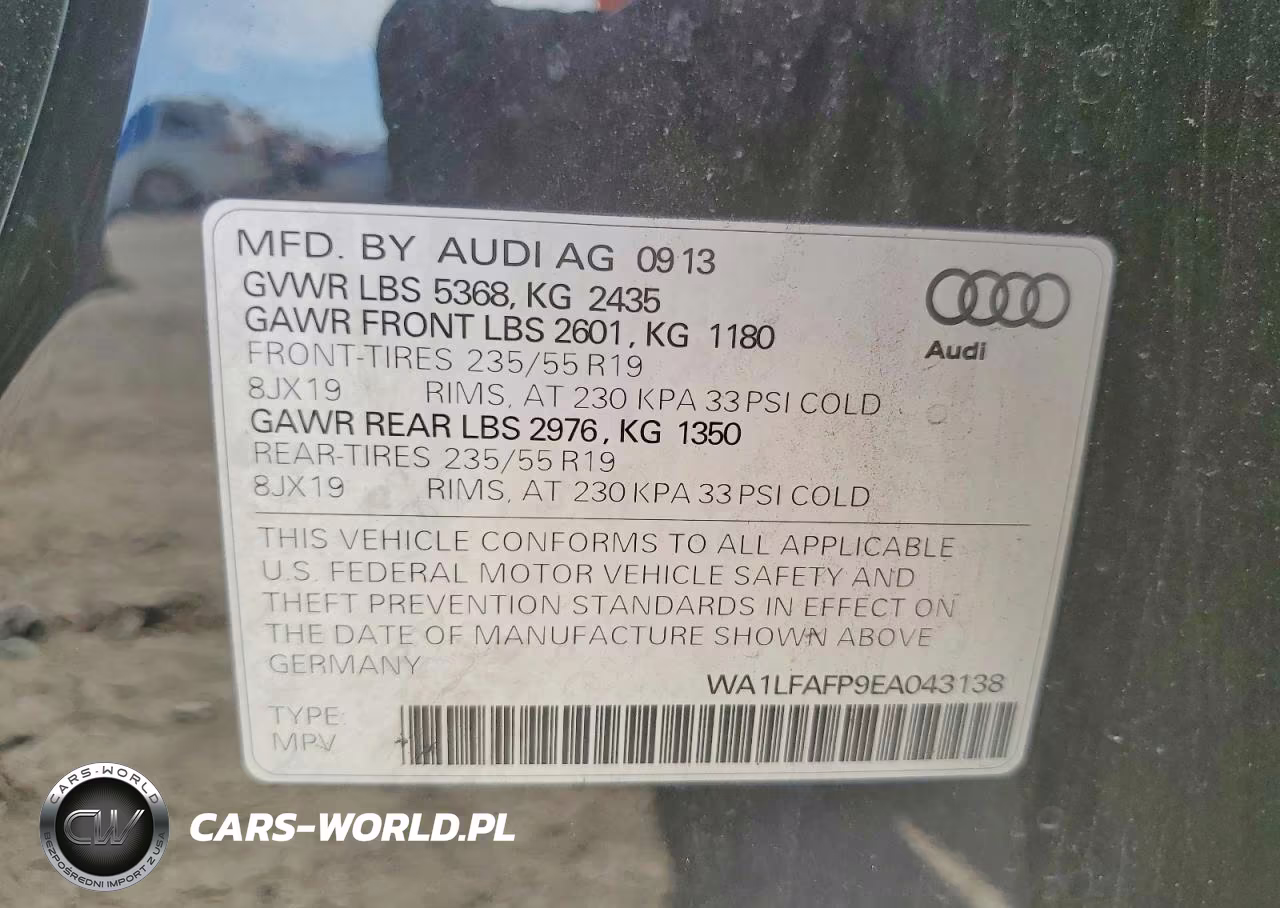 2014 Audi Q5 Premium Plus VIN:WA1LFAFP9EA043138 - 13