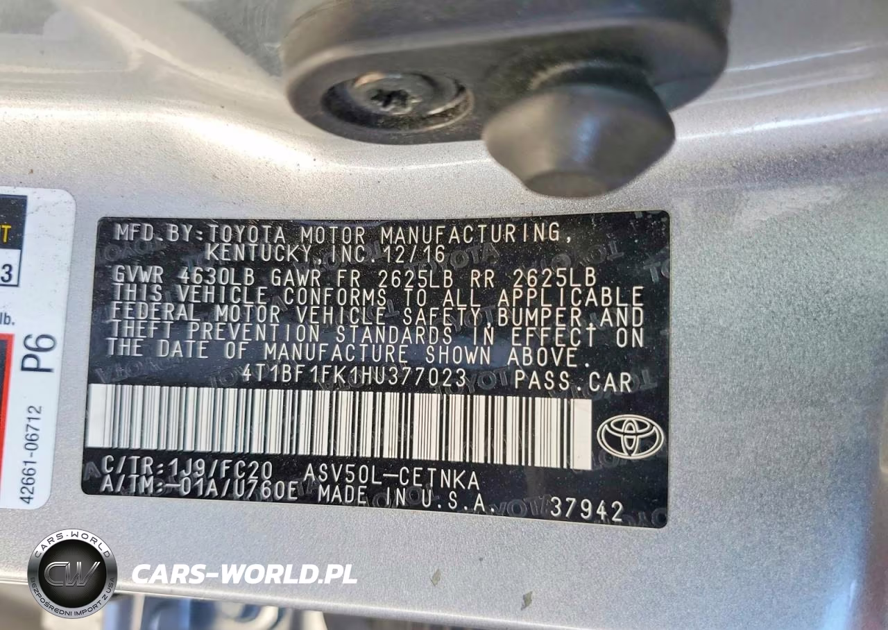 2017 Toyota Camry Le VIN:4T1BF1FK1HU377023 - 12