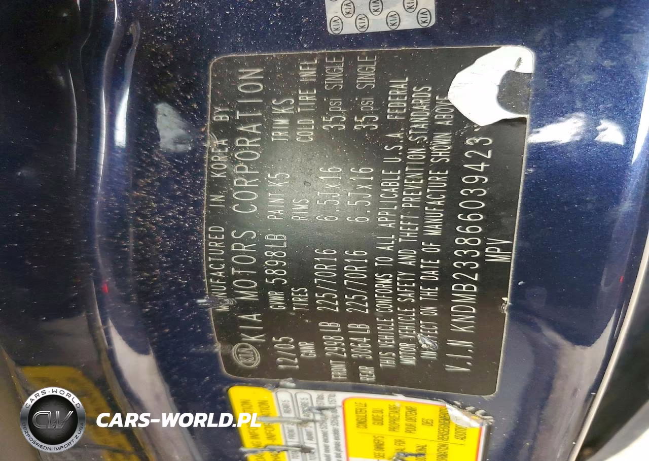 2006 Kia Sedona Lx VIN:KNDMB233866039423 - 13