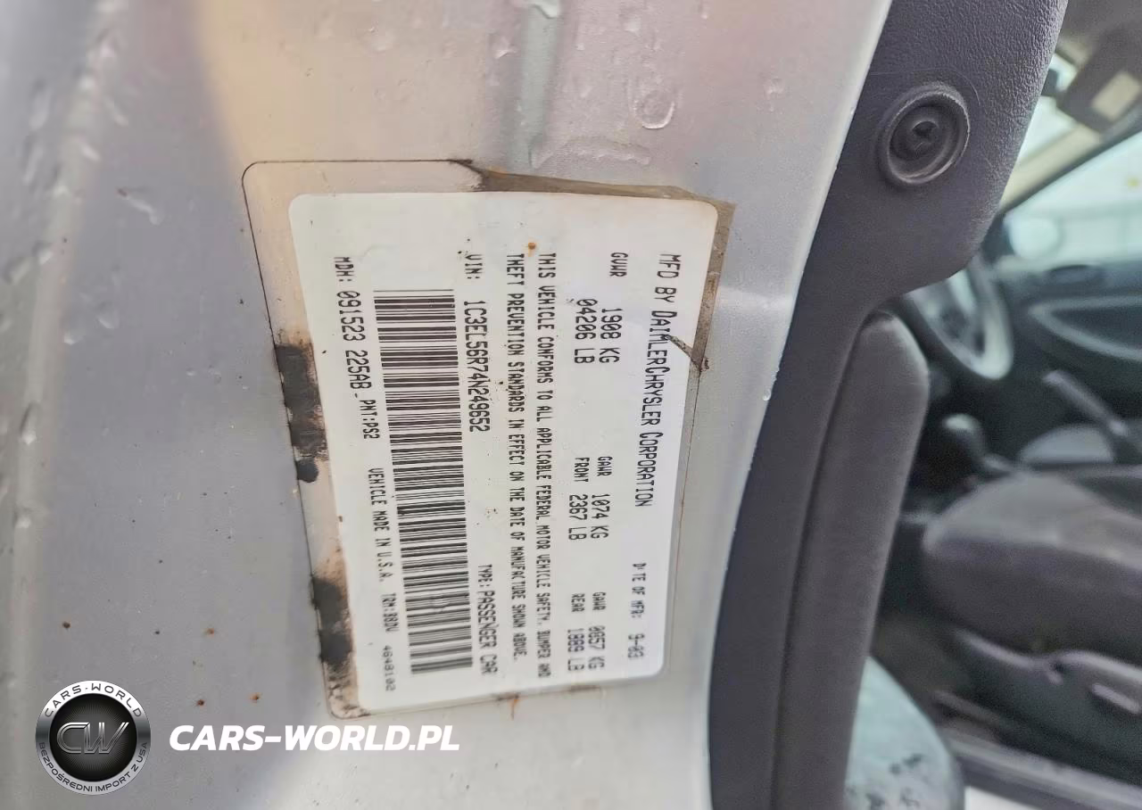 2004 Chrysler Sebring Lxi VIN:1C3EL56R74N249652 - 12