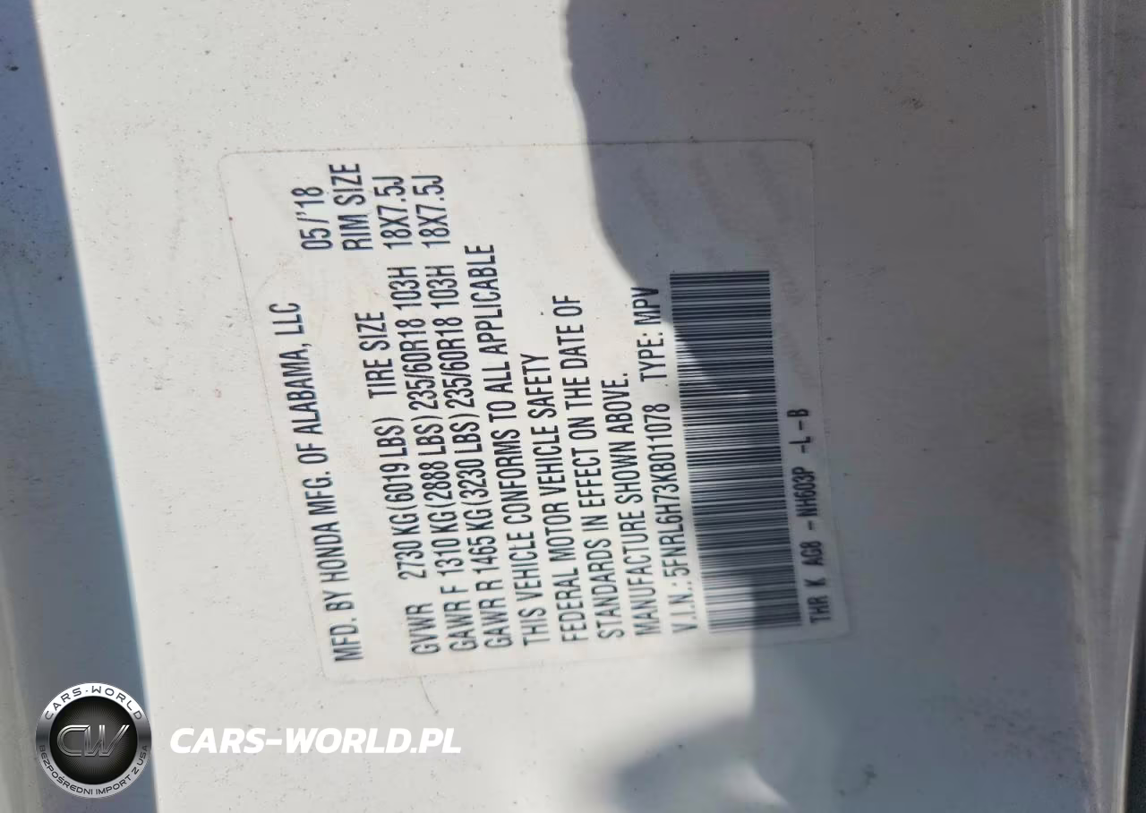 2019 Honda Odyssey Exl VIN:5FNRL6H73KB011078 - 13
