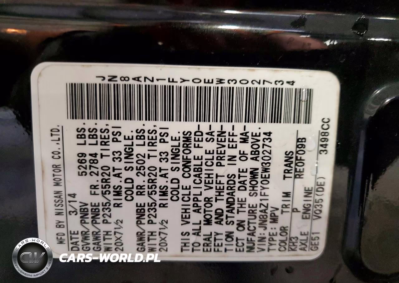 2014 Nissan Murano Crosscabriolet VIN:JN8AZ1FY0EW302734 - 13
