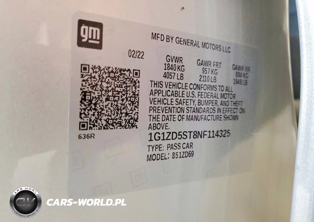 2022 Chevrolet Malibu Lt VIN:1G1ZD5ST8NF114325 - 12