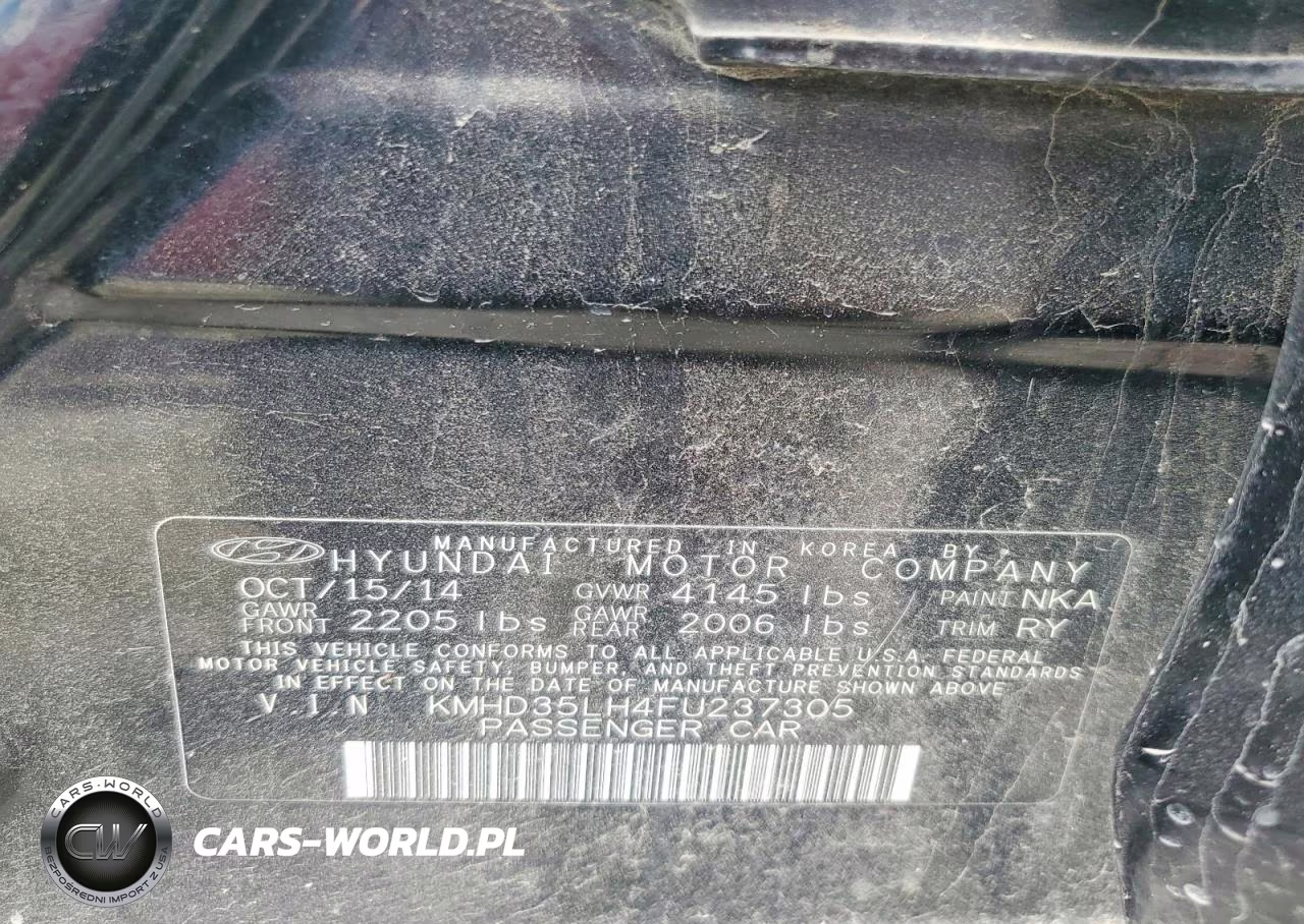 2015 Hyundai Elantra Gt VIN:KMHD35LH4FU237305 - 12