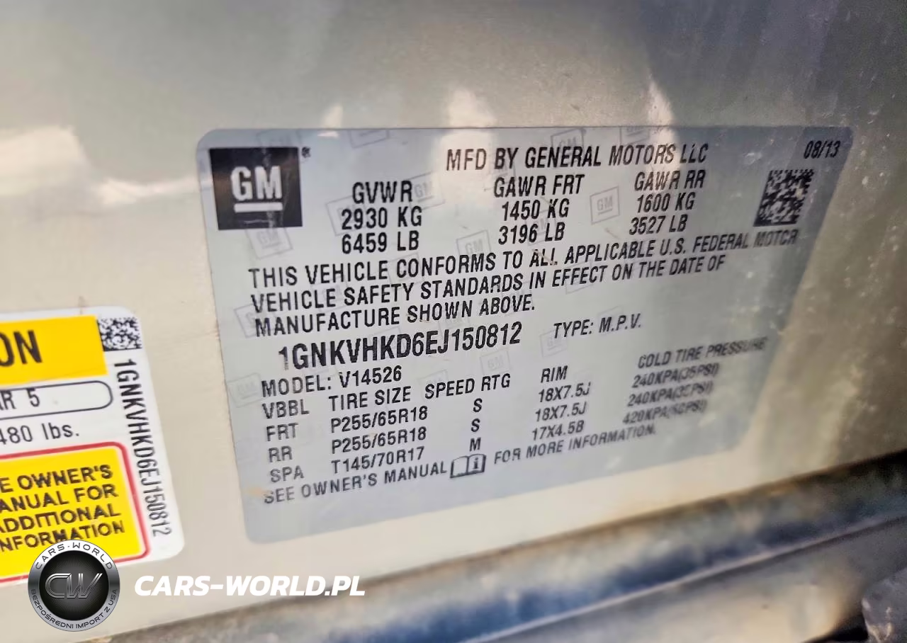 2014 Chevrolet Traverse Lt VIN:1GNKVHKD6EJ150812 - 14