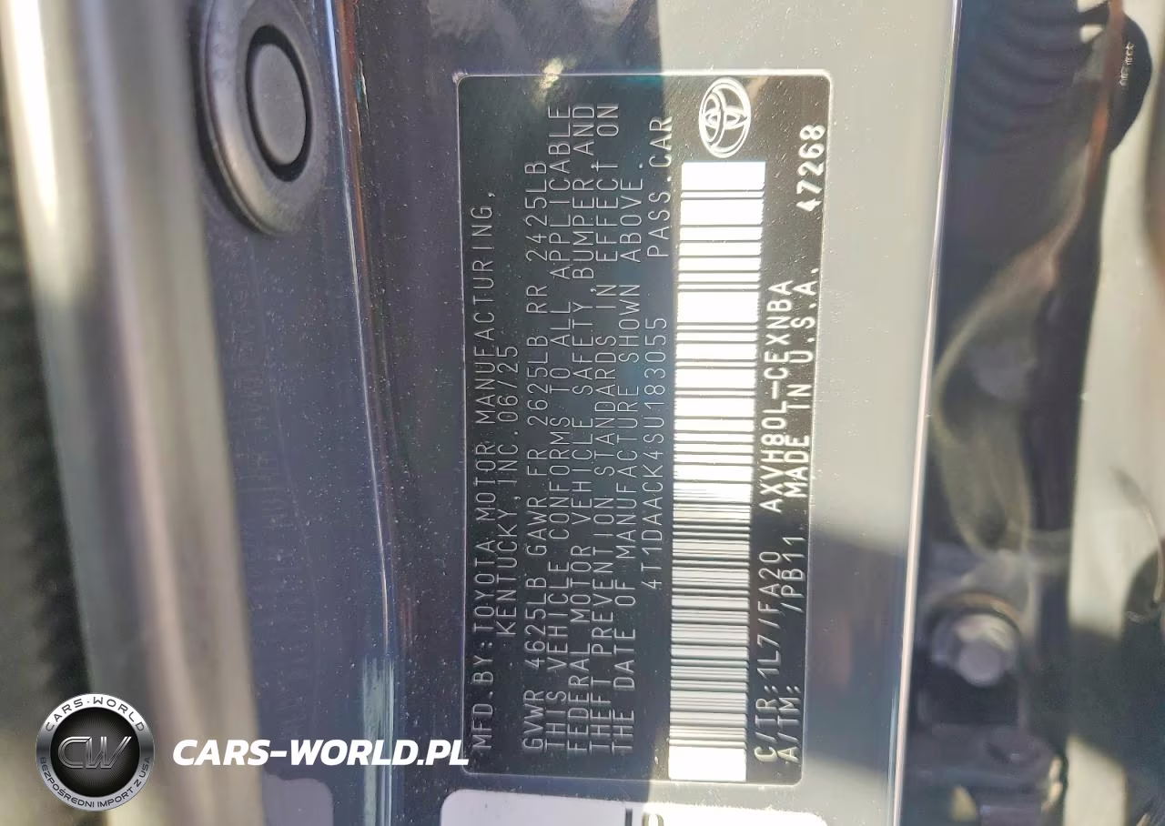 2025 Toyota Camry Le VIN:4T1DAACK4SU183055 - 12