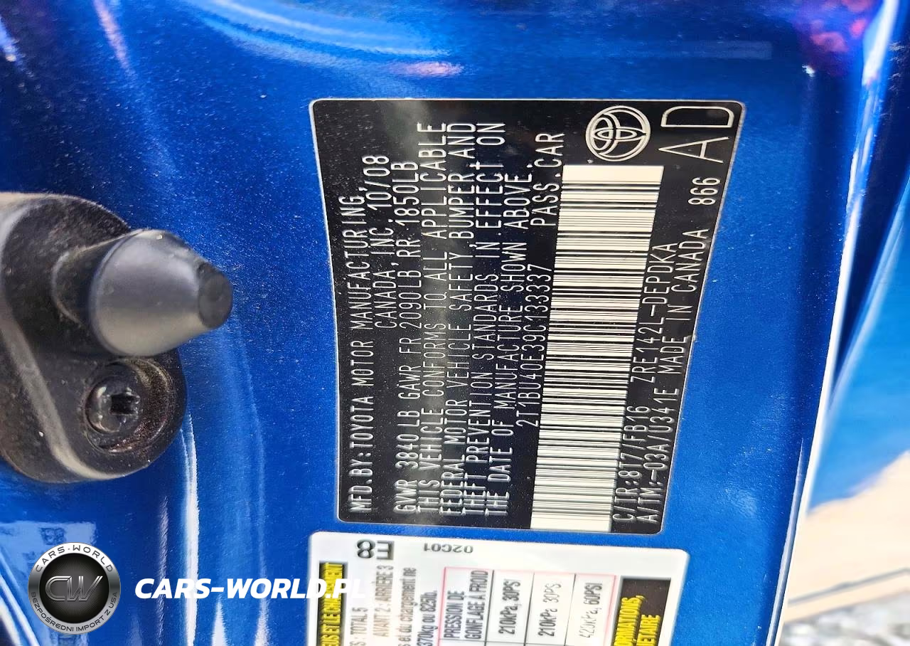 2009 Toyota Corolla Le VIN:2T1BU40E39C133337 - 12