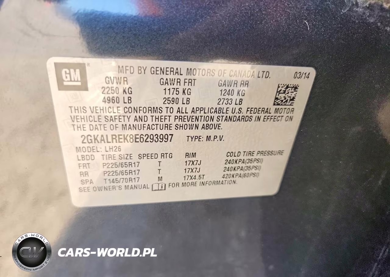 2014 GMC Terrain Sle VIN:2GKALREK8E6293997 - 13