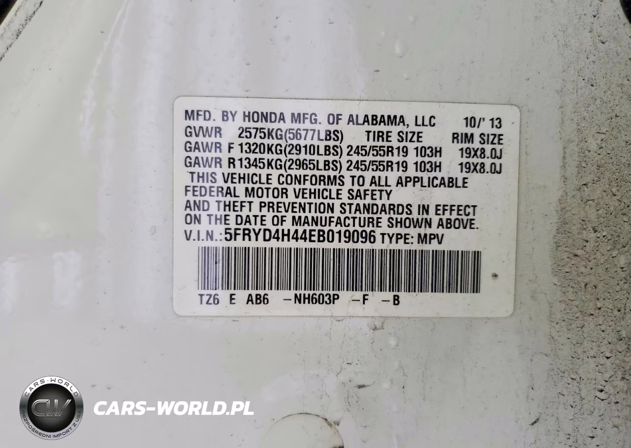 2014 Acura Mdx Technology VIN:5FRYD4H44EB019096 - 13