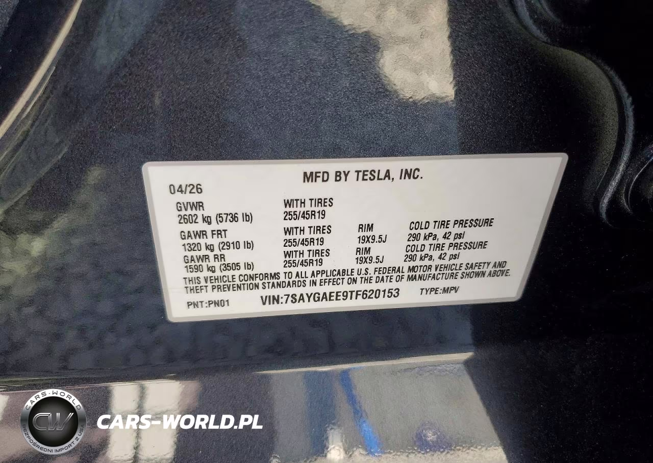 2026 Tesla Model Y VIN:7SAYGAEE9TF620153 - 13