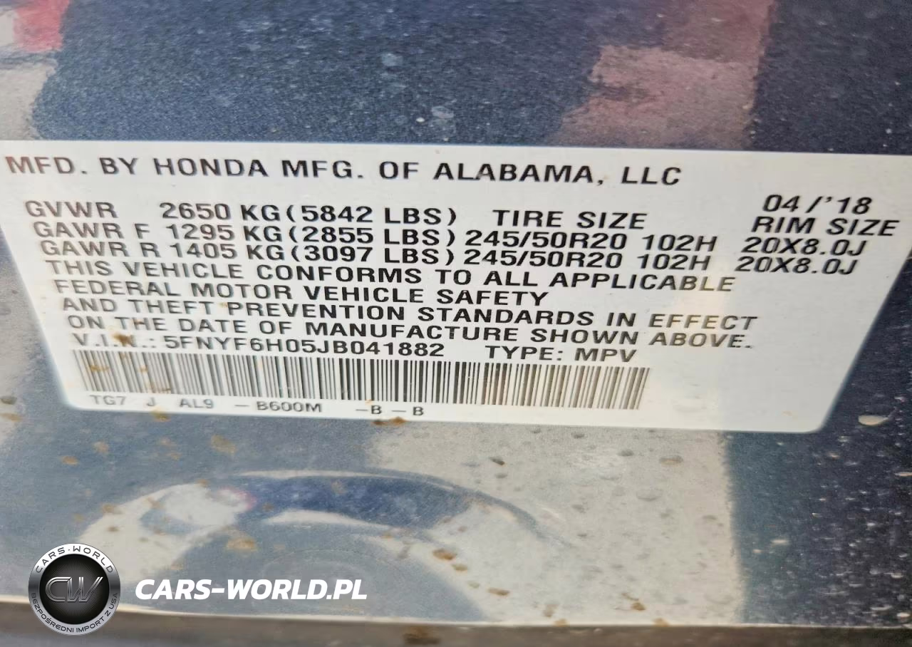 2018 Honda Pilot Elite VIN:5FNYF6H05JB041882 - 13
