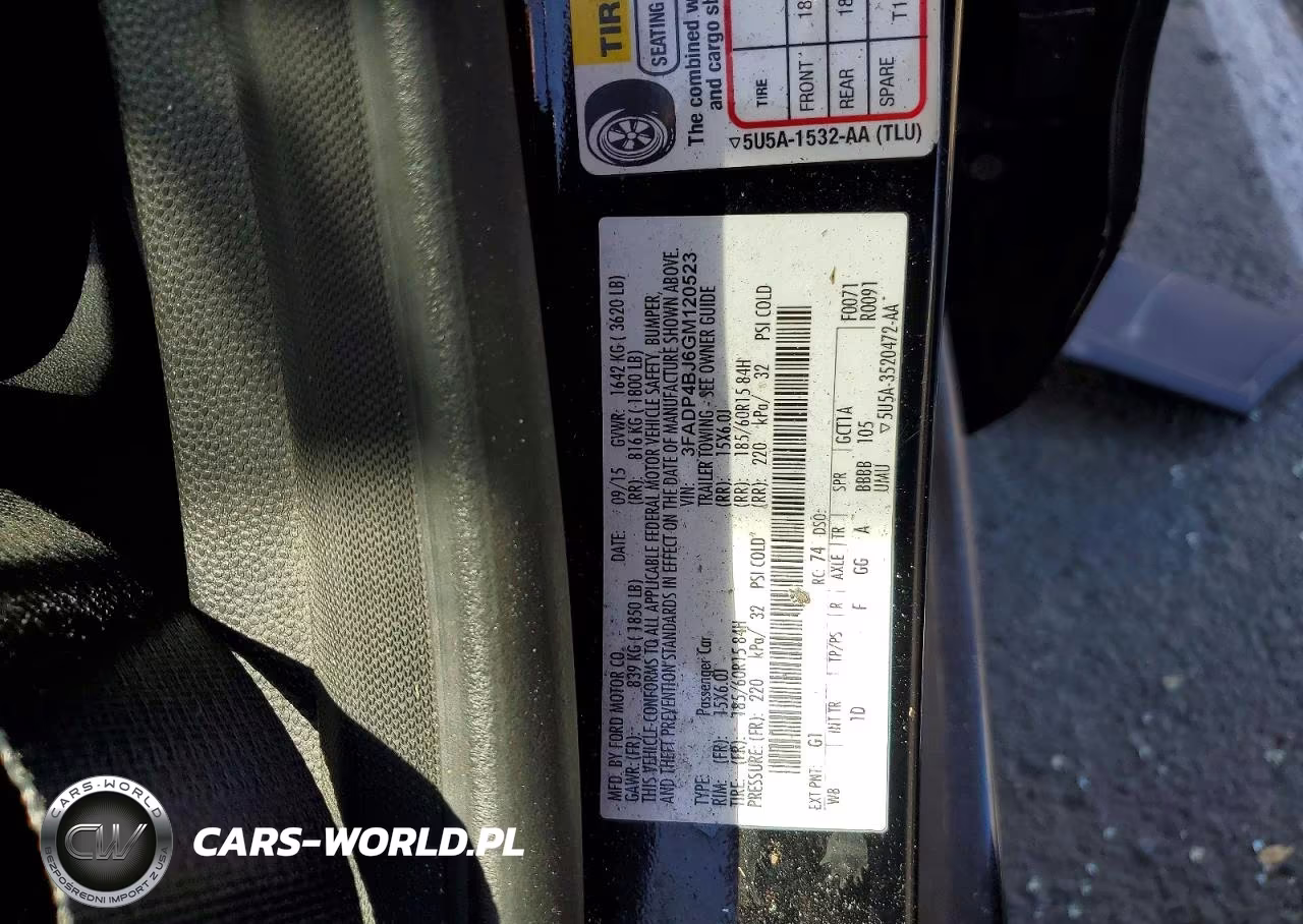 2016 Ford Fiesta Se VIN:3FADP4BJ6GM120523 - 12