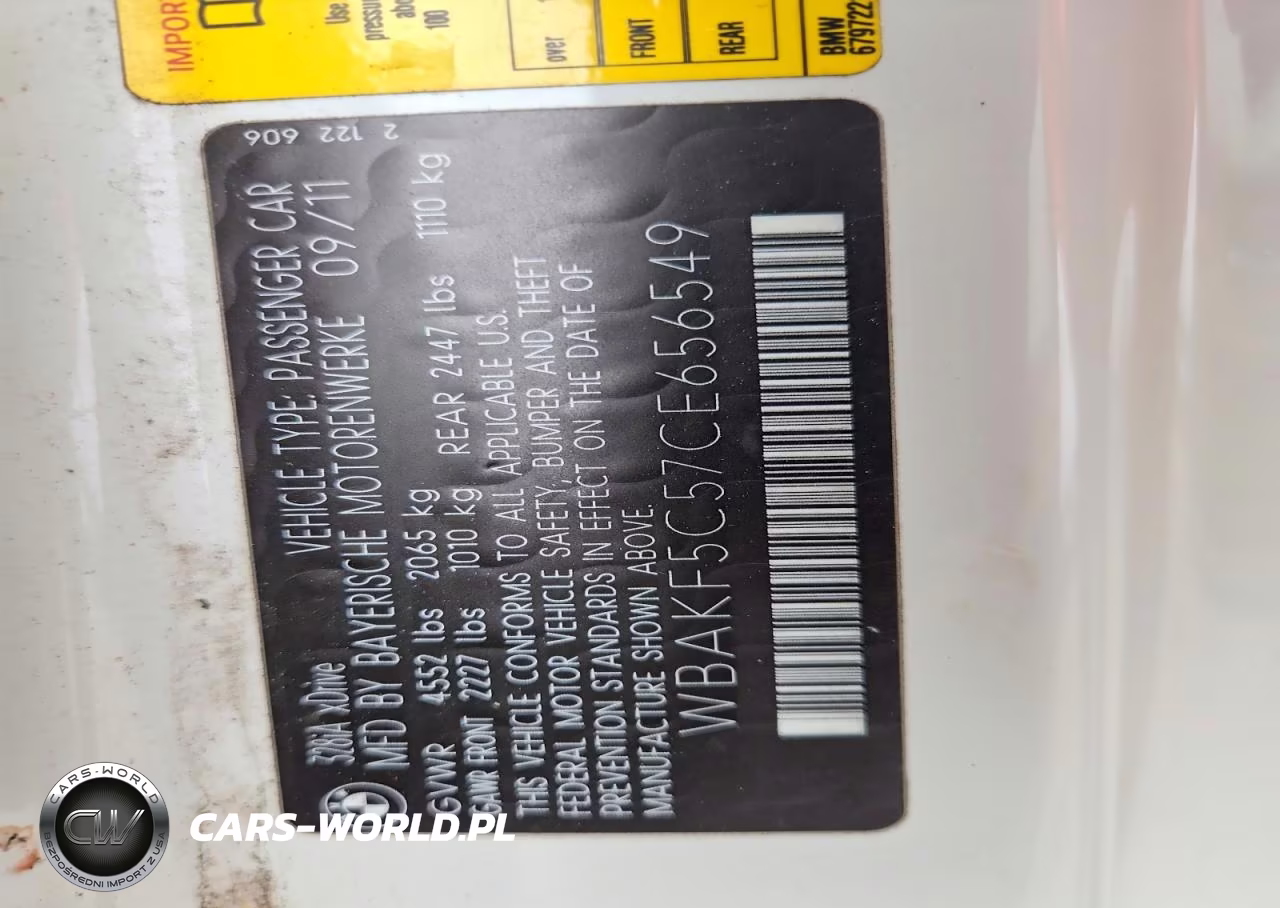 2012 BMW 328 Xi Sulev VIN:WBAKF5C57CE656549 - 13
