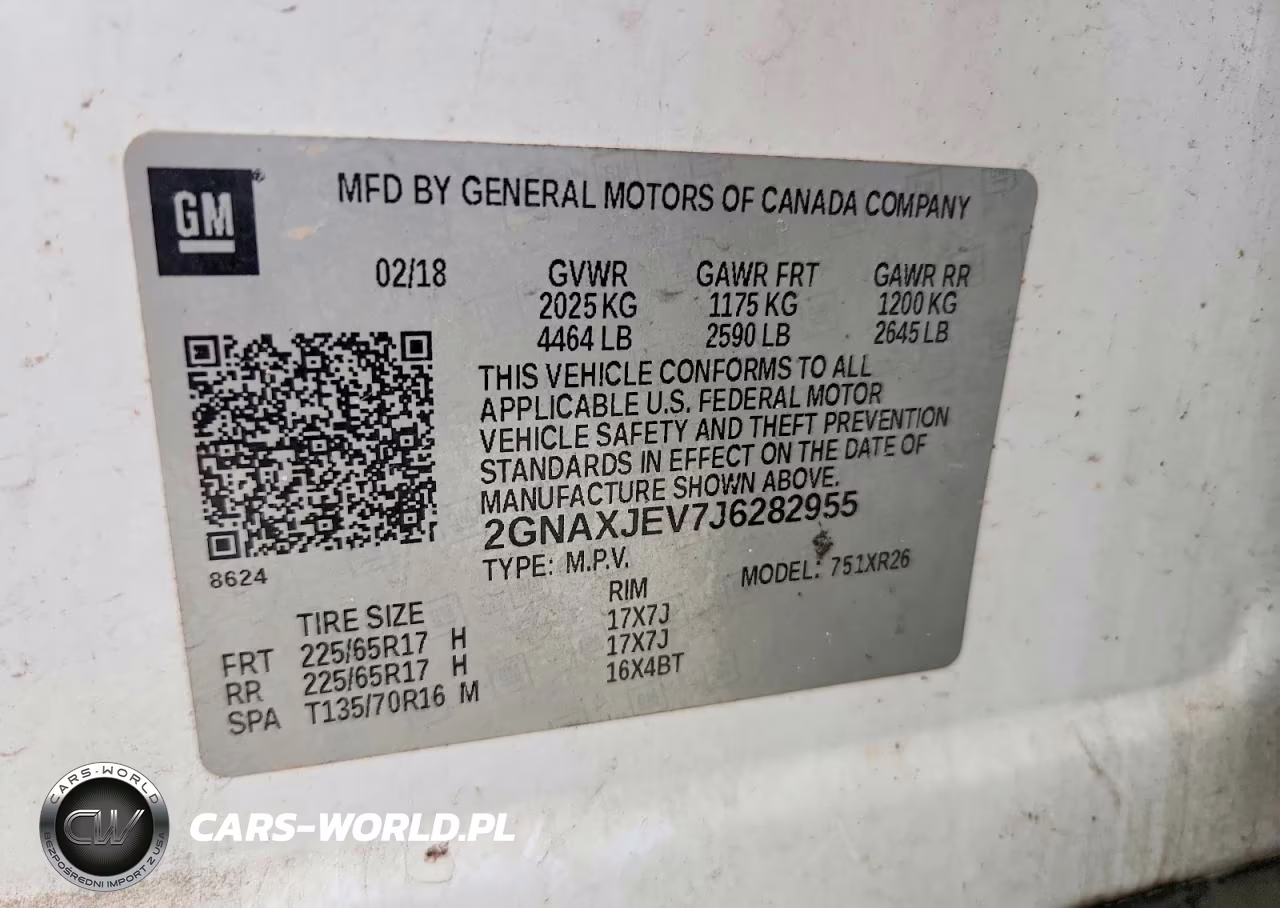 2018 Chevrolet Equinox Lt VIN:2GNAXJEV7J6282955 - 13