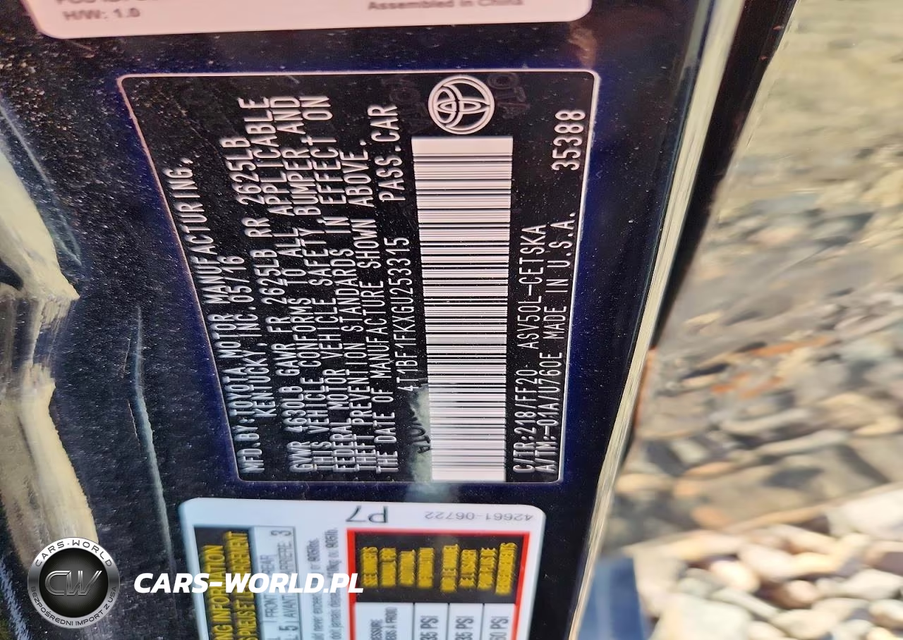 2016 Toyota Camry Se VIN:4T1BF1FKXGU253315 - 12