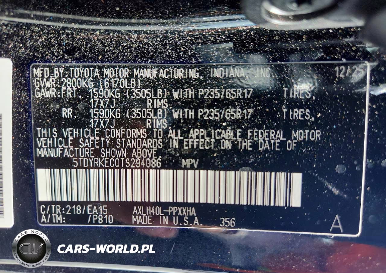 2026 Toyota Sienna Xle 8-Passenger VIN:5TDYRKEC0TS294086 - 13