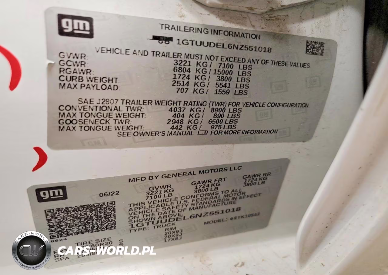 2022 GMC Sierra K1500 Slt VIN:1GTUUDEL6NZ551018 - 13