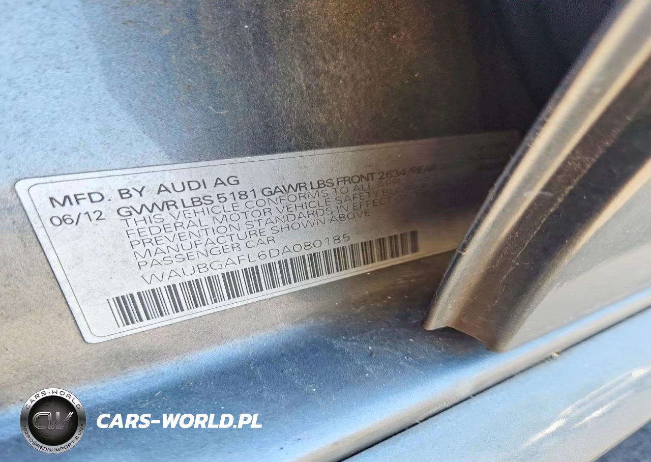 2013 Audi S4 Premium Plus VIN:WAUBGAFL6DA080185 - 12