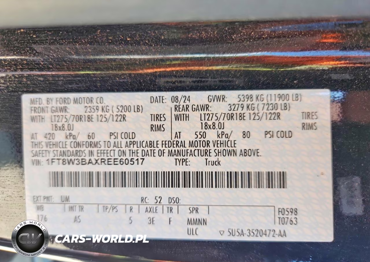 2024 Ford F350 Super Duty Flatbed Truck VIN:1FT8W3BAXREE60517 - 13