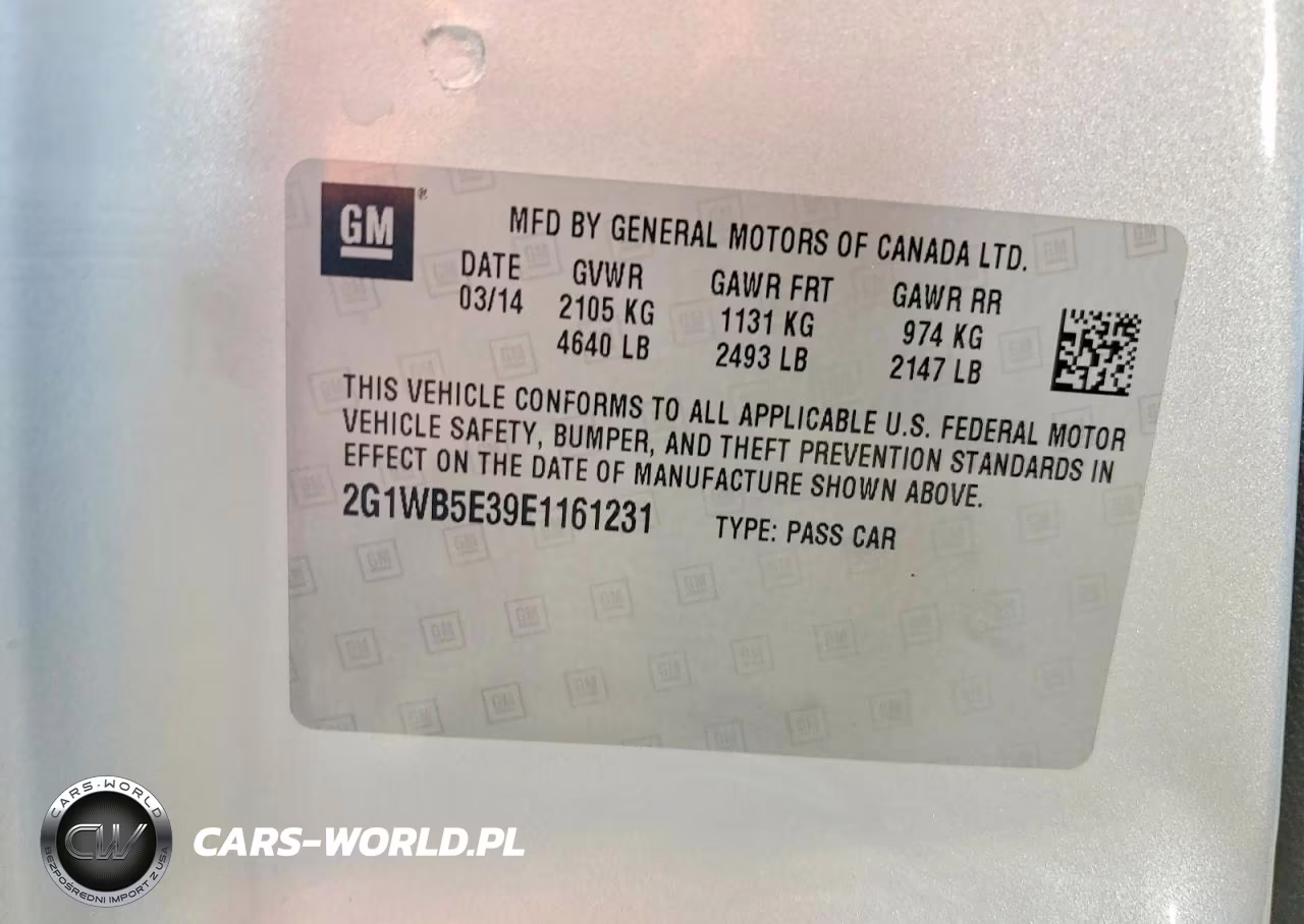 2014 Chevrolet Impala Limited Lt VIN:2G1WB5E39E1161231 - 12
