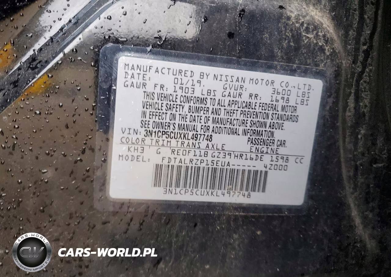 2019 Nissan Kicks S VIN:3N1CP5CUXKL497748 - 13
