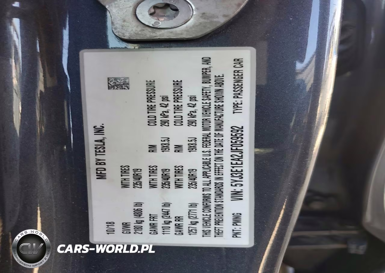 2018 Tesla Model 3 VIN:5YJ3E1EA2JF059592 - 13
