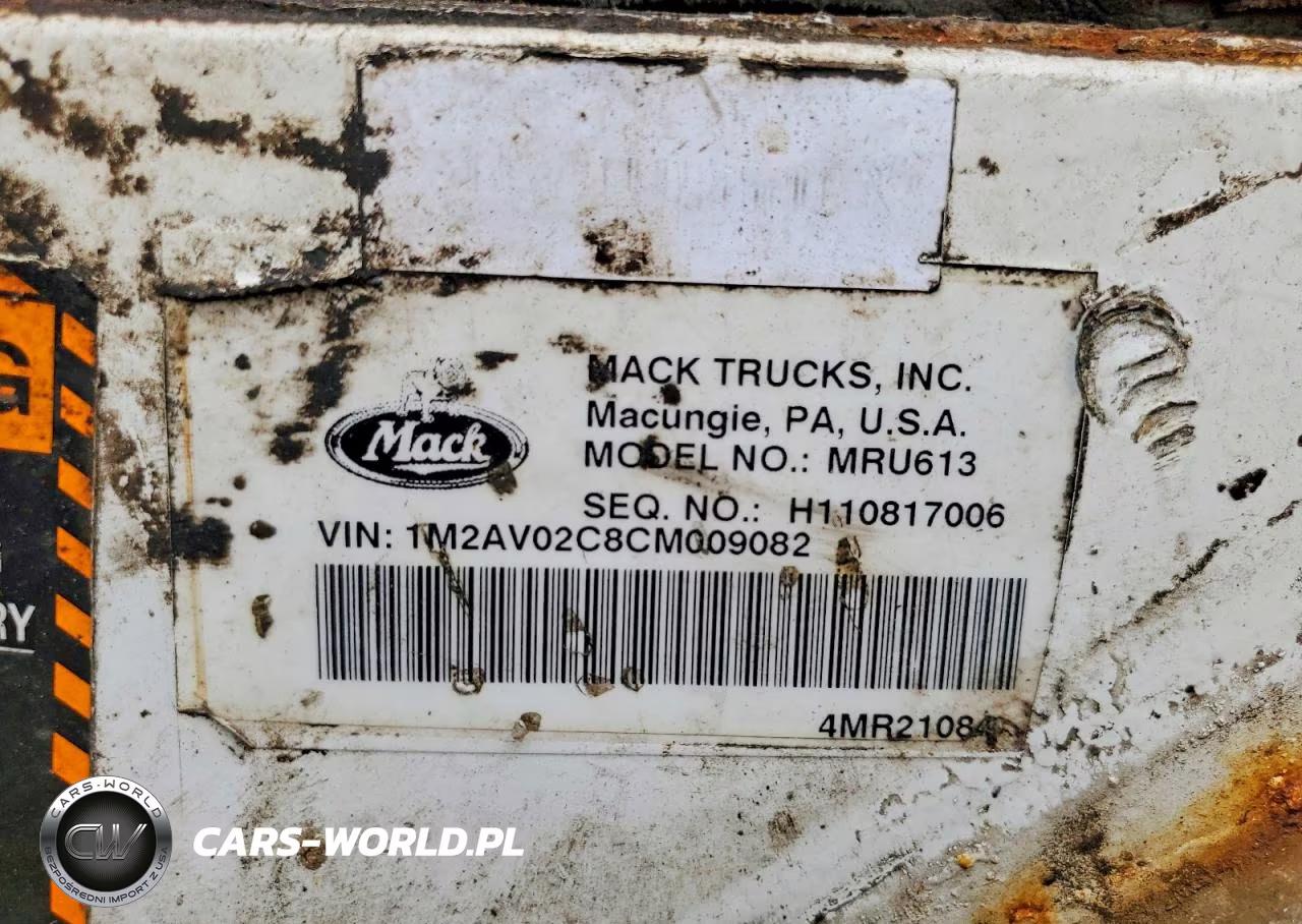 2012 Mack Mru613 Refuse Truck VIN:1M2AV02C8CM009082 - 10