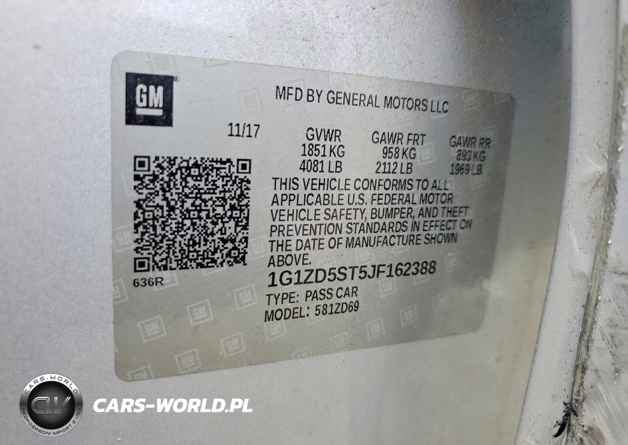 2018 Chevrolet Malibu Lt VIN:1G1ZD5ST5JF162388 - 12