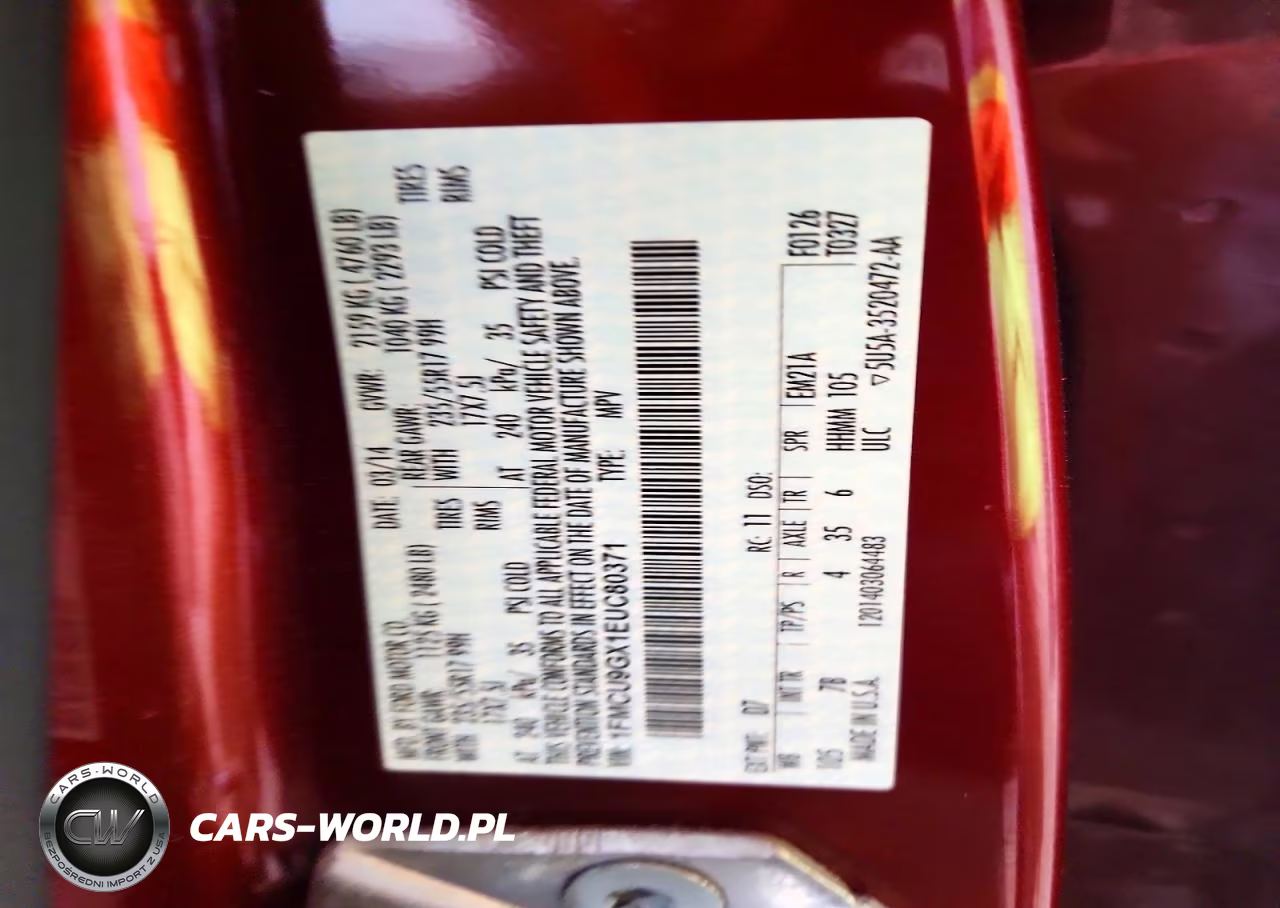 2014 Ford Escape Se VIN:1FMCU9GX1EUC80371 - 13