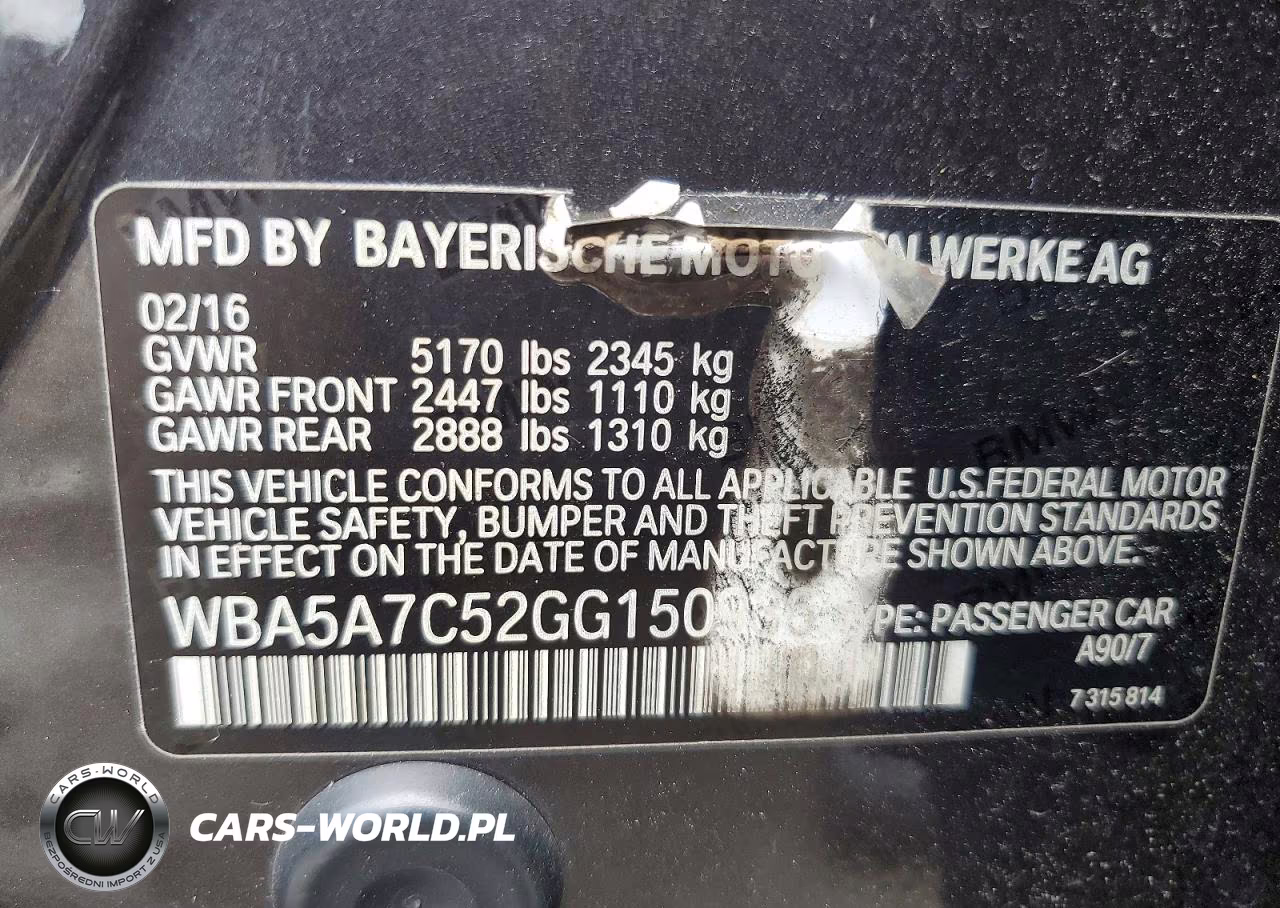 2016 BMW 528 Xi VIN:WBA5A7C52GG150936 - 12