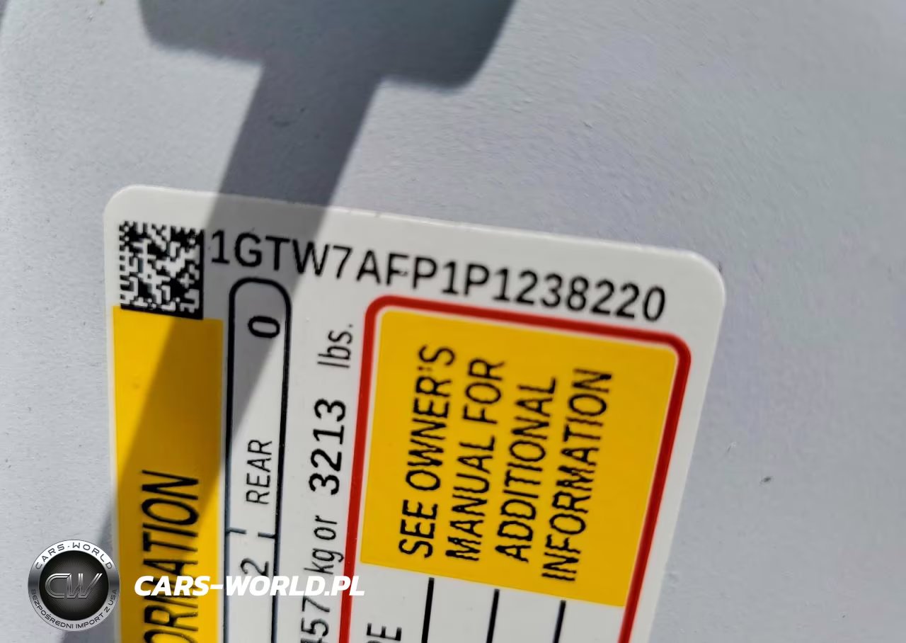 2023 GMC Savana G2500 VIN:1GTW7AFP1P1238220 - 13