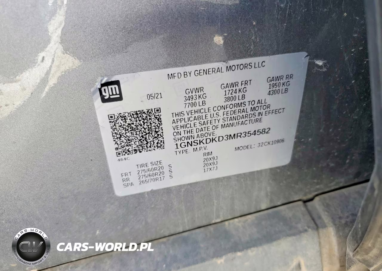 2021 Chevrolet Suburban K1500 Z71 VIN:1GNSKDKD3MR354582 - 13
