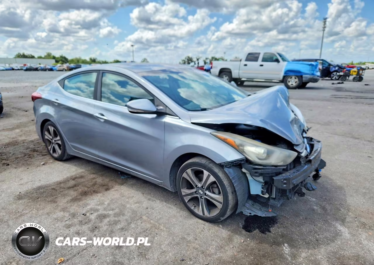 2014 Hyundai Elantra Sport VIN:KMHDH4AH3EU158804 - 4
