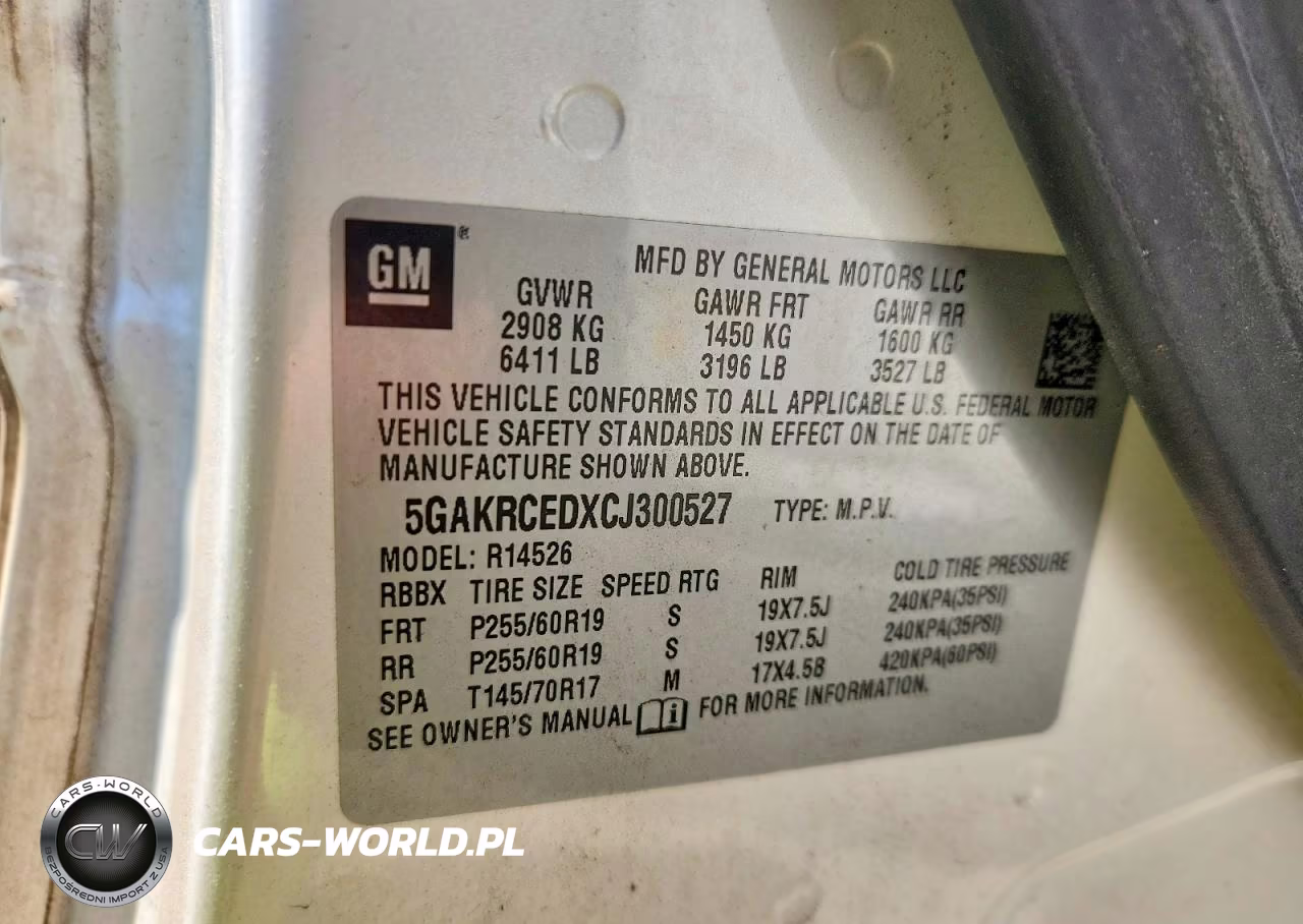 2012 Buick Enclave VIN:5GAKRCEDXCJ300527 - 13