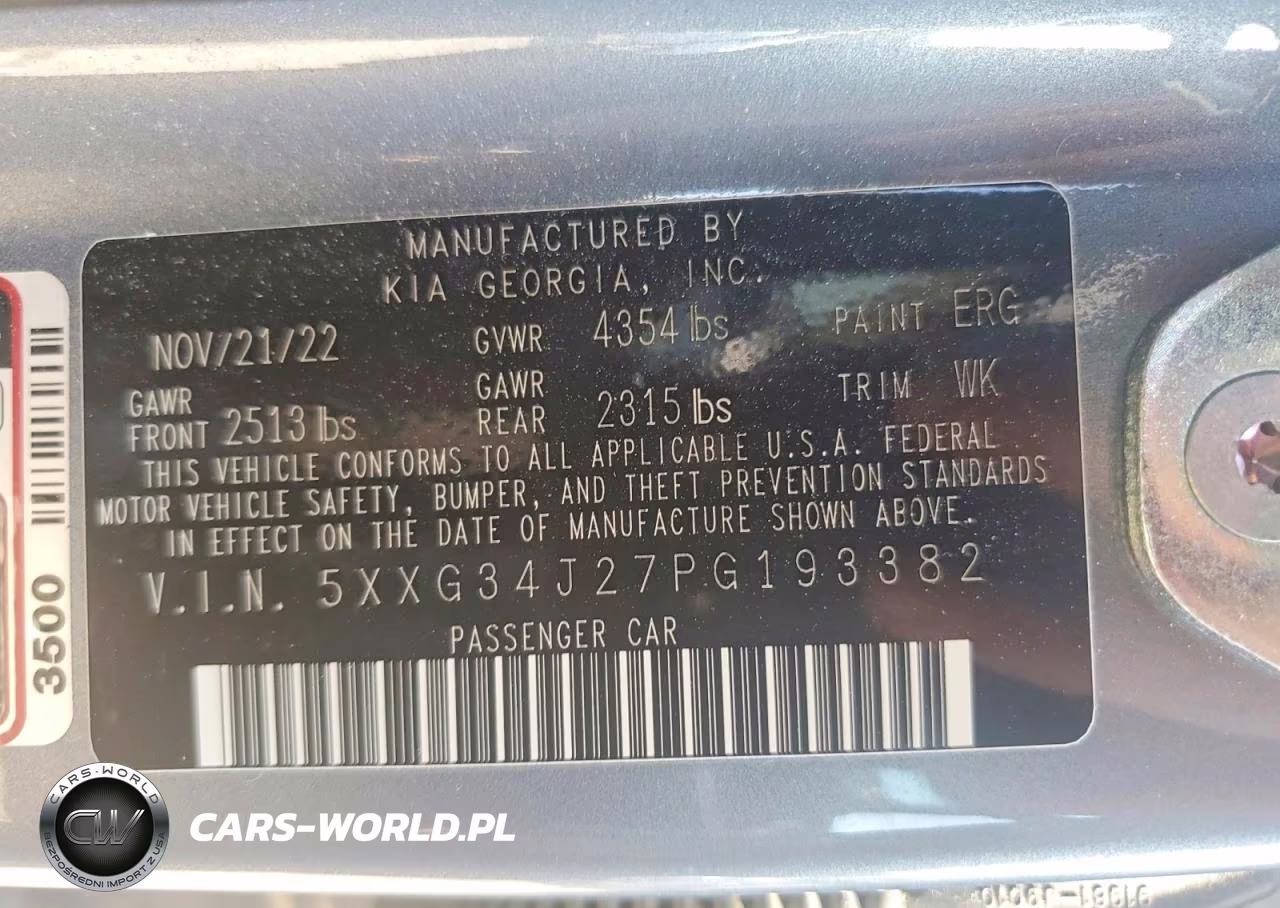2023 Kia K5 Ex VIN:5XXG34J27PG193382 - 13