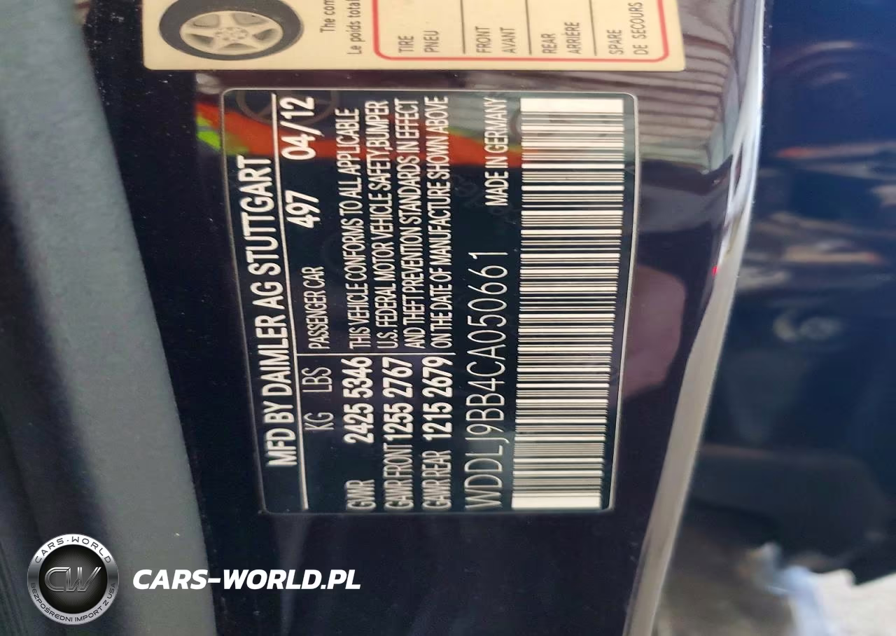 2012 Mercedes-Benz Cls 550 4Matic VIN:WDDLJ9BB4CA050661 - 12