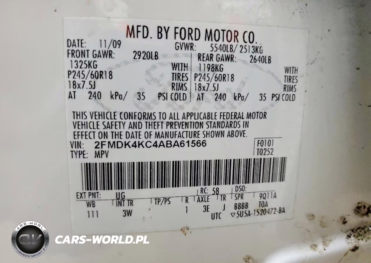 2010 Ford Edge Limited VIN:2FMDK4KC4ABA61566 - 13