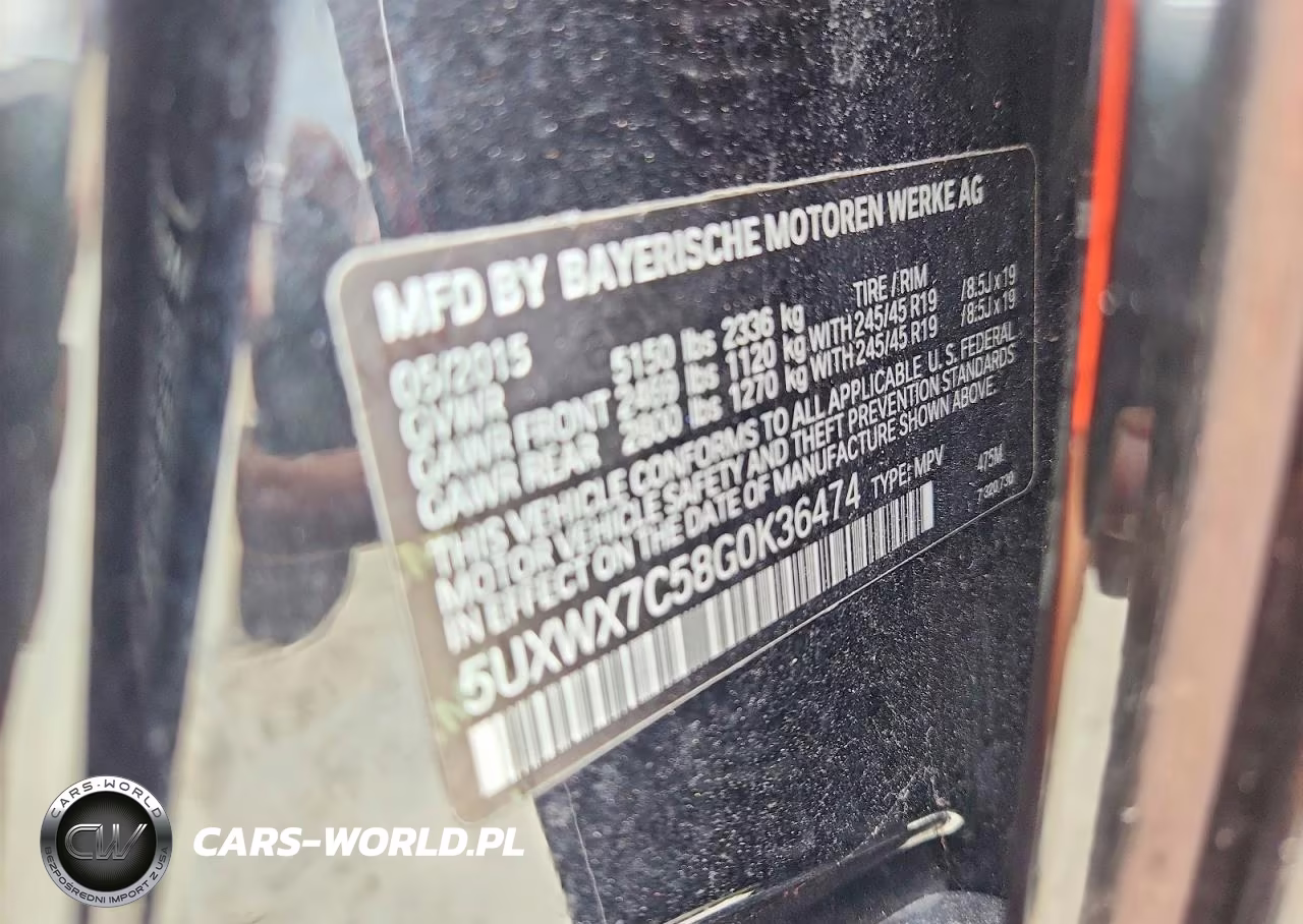 2016 BMW X3 xDrive35I VIN:5UXWX7C58G0K36474 - 12