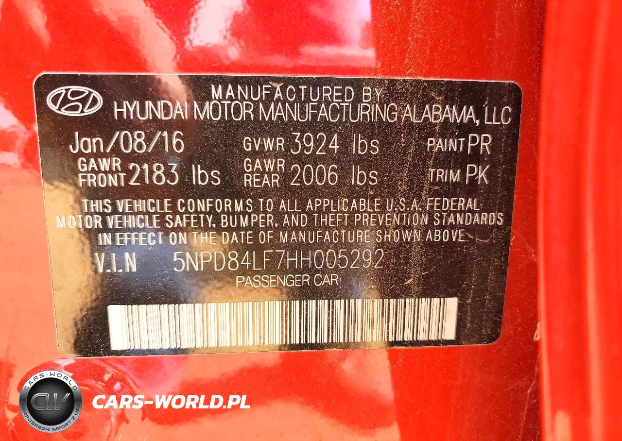 2017 Hyundai Elantra Limited VIN:5NPD84LF7HH005292 - 12