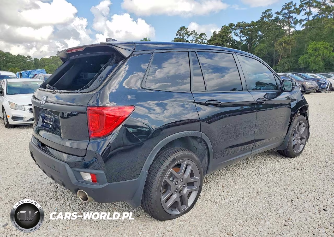 2022 Honda Passport Exl VIN:5FNYF8H55NB025596 - 3