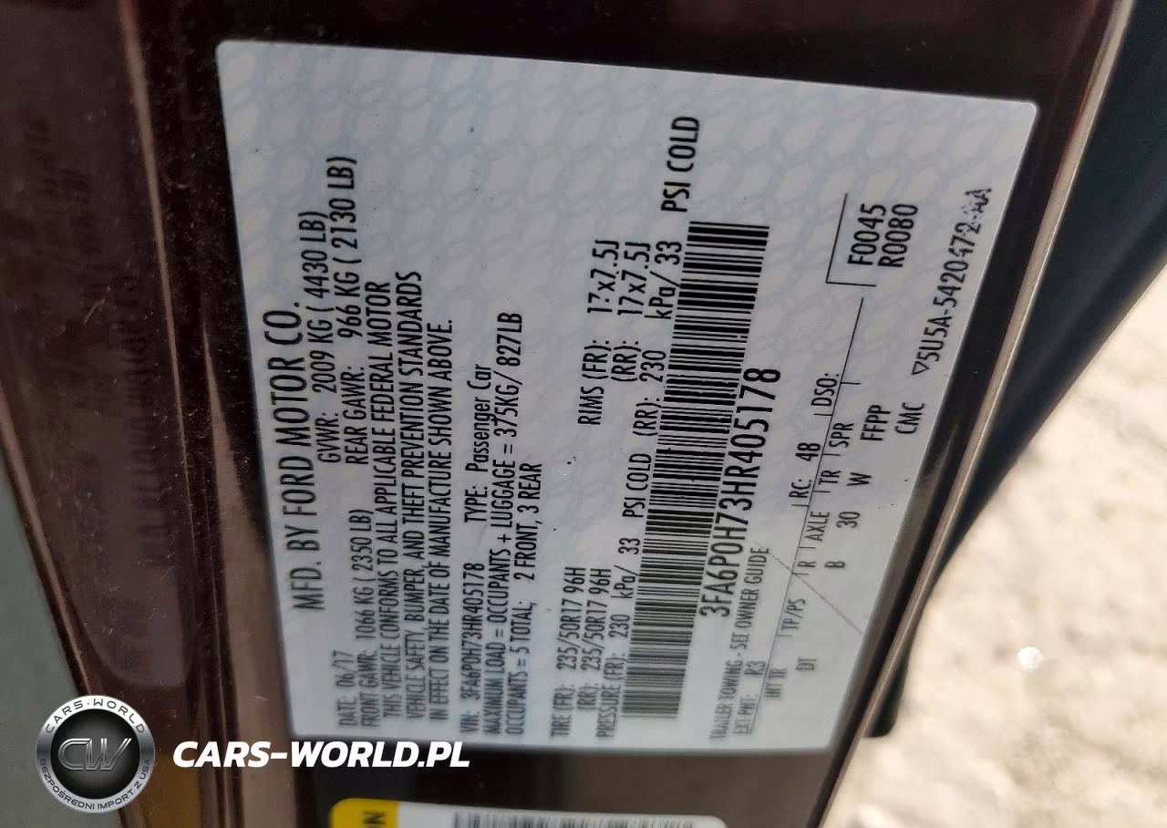 2017 Ford Fusion Se VIN:3FA6P0H73HR405178 - 12
