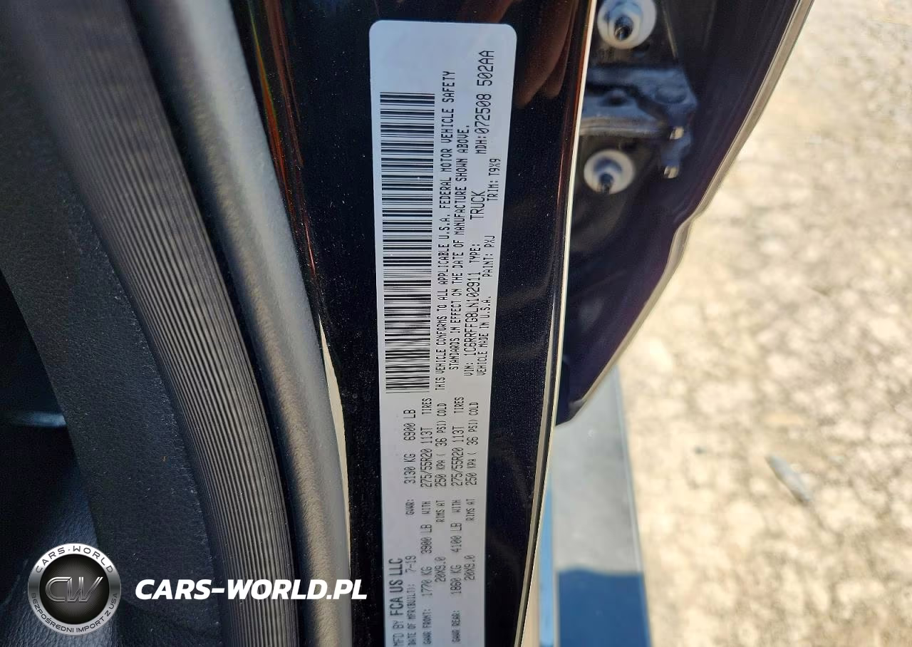 2020 Ram 1500 Big Horn VIN:1C6RRFFG8LN102911 - 12