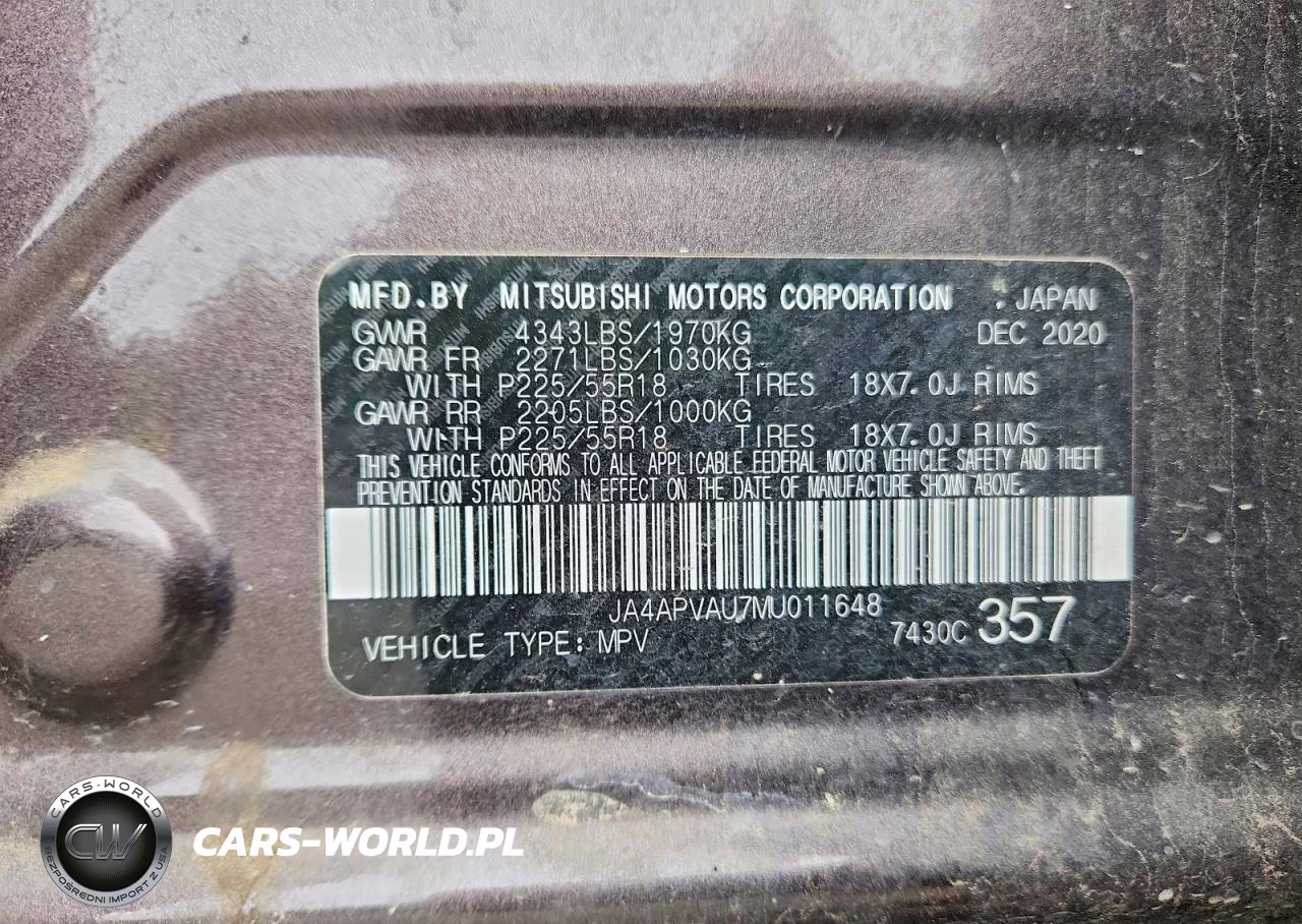 2021 Mitsubishi Outlander Sport Se VIN:JA4APVAU7MU011648 - 12
