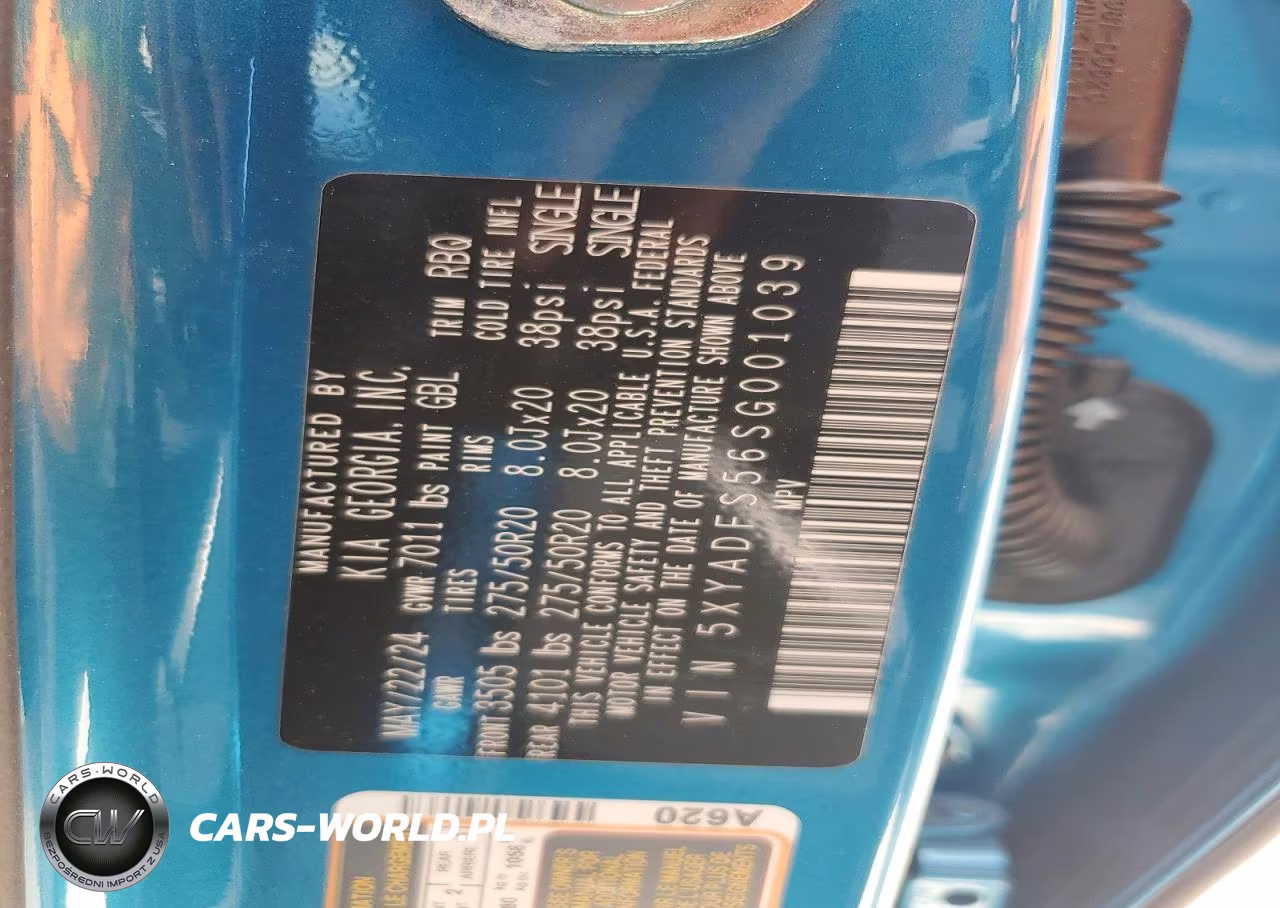 2025 Kia Ev9 Land VIN:5XYADFS56SG001039 - 14
