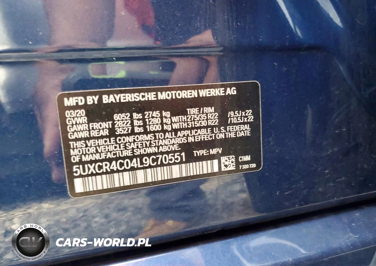 2020 BMW X5 Sdrive 40I VIN:5UXCR4C04L9C70551 - 14