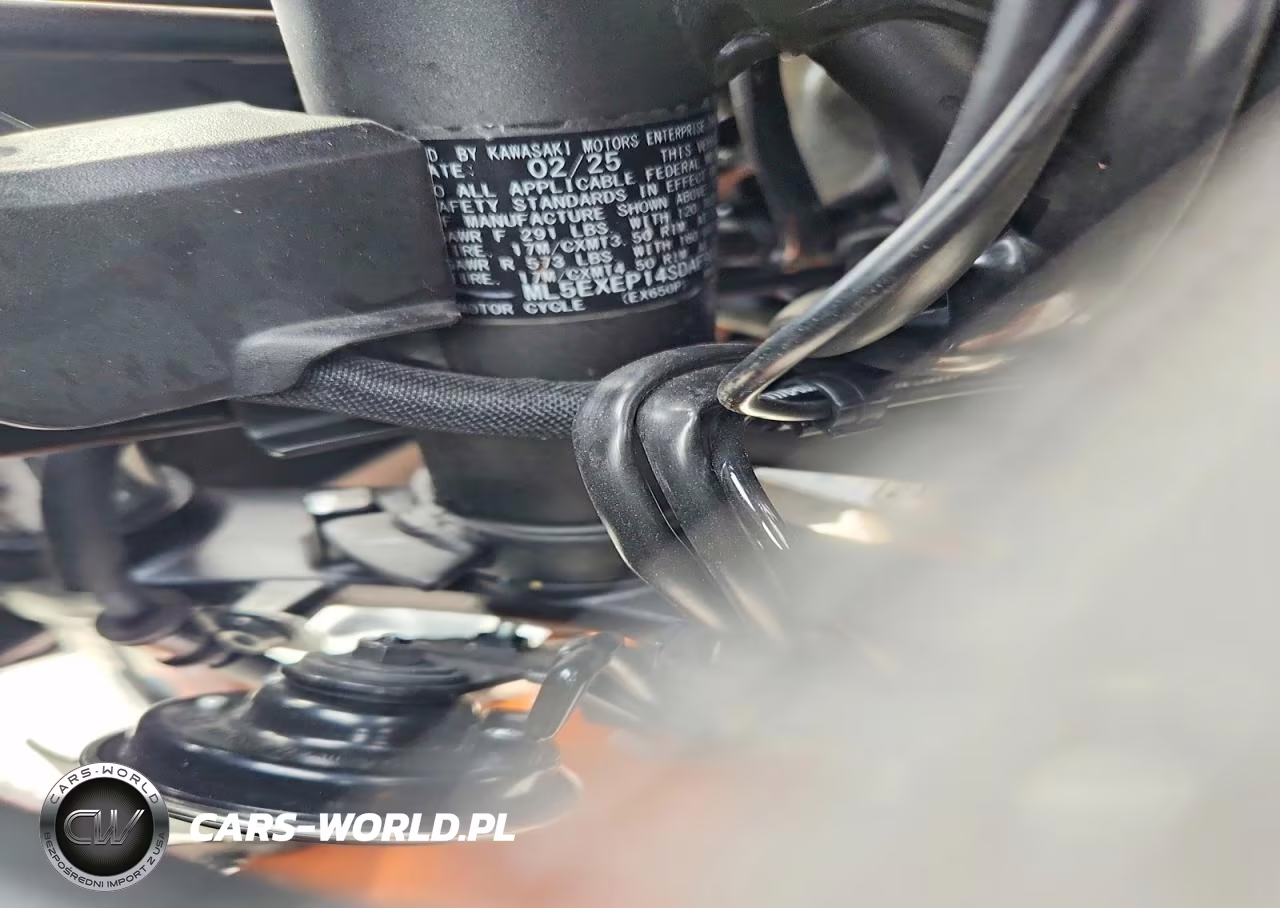2025 Kawasaki Ex650 P VIN:ML5EXEP14SDAF9070 - 9