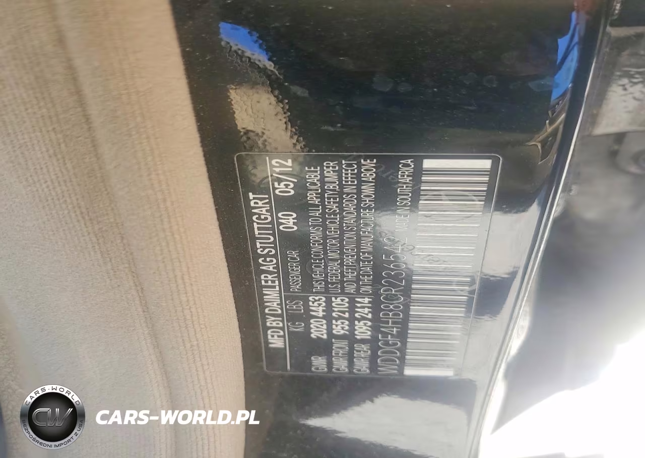 2012 Mercedes-Benz C 250 VIN:WDDGF4HB8CR236542 - 12