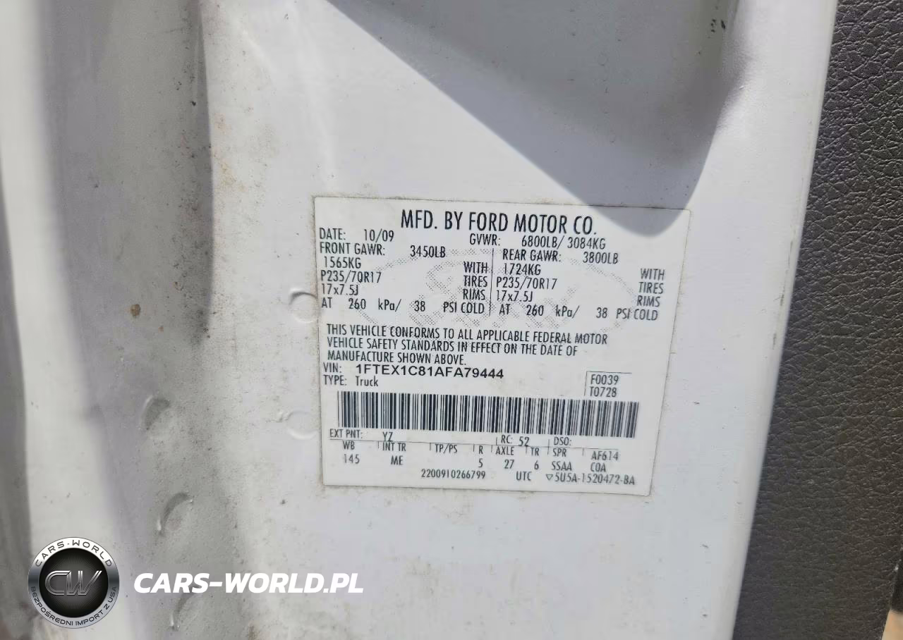 2010 Ford F150 Super Cab VIN:1FTEX1C81AFA79444 - 12